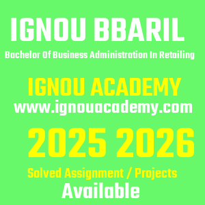 IGNOU BBARIL SOLVED ASSIGNMENT 2025 2026